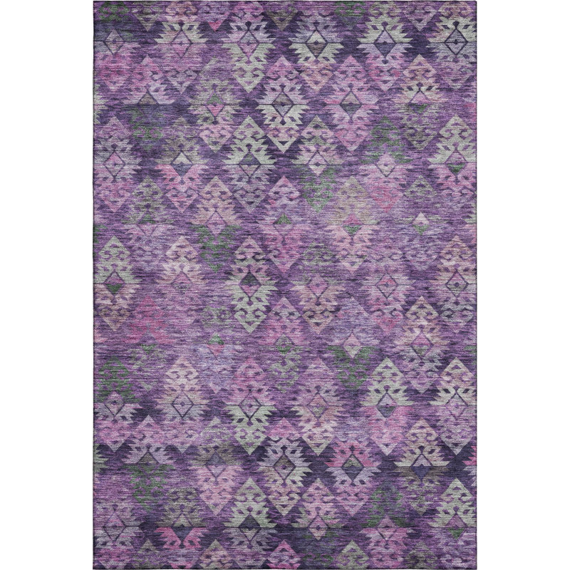 Premium Machine Washable Marasco AMF1637 Diamonds Rug, Rectangle 2'6" x 3'10"
