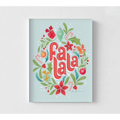 Falala II par Gia Graham, affiche d'ornement de Noël, décor de salon festif, entrée de chanson de Noël, idée de cadeau sous l'arbre