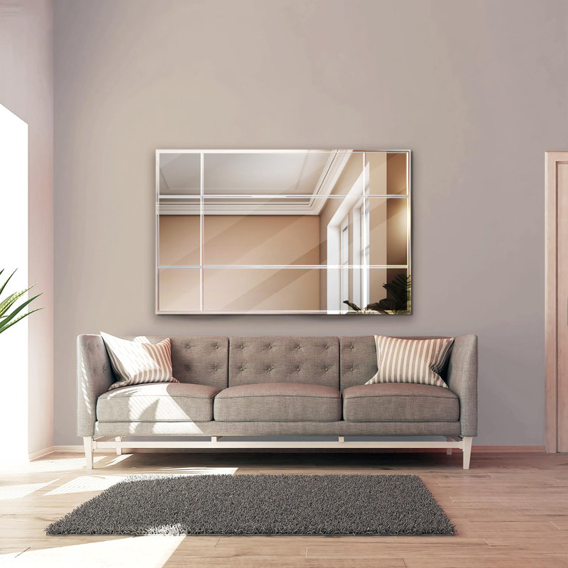 Knightbridge Solid + Manufactured Wood Wall Mirror