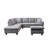 Furniture Modern Sectional Sofa L-Shape Convertible Couch Sofa with Ottoman Chaise Lounge-89603599