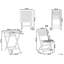 Square 3 - Piece 2 - Person Outdoor Bistro Set