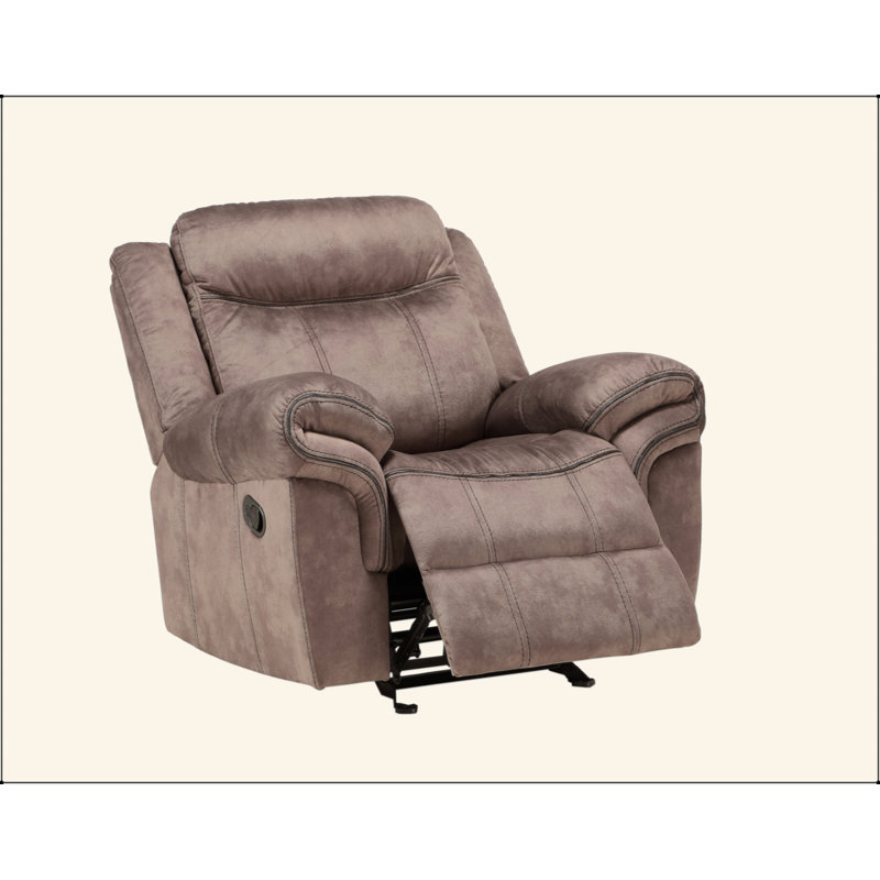 Upholstered Recliner, Chocolate Velvet