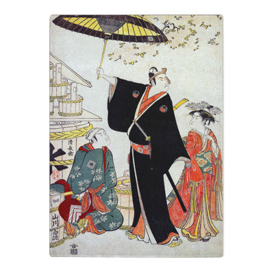 Tempered Glass Ichikawa Yaozo III by Torii Kiyonaga Chopping Board