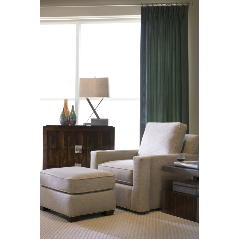 Colton Ottoman, White 71627L11, City Dark