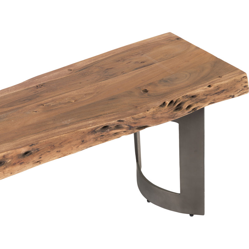 Kenmore Solid Wood Bench, 18" H x 108" W x 15" D, Brown