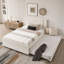 Lit peu encombrant avec lit gigogne, tiroirs et garniture cloutée-556594954-556594955