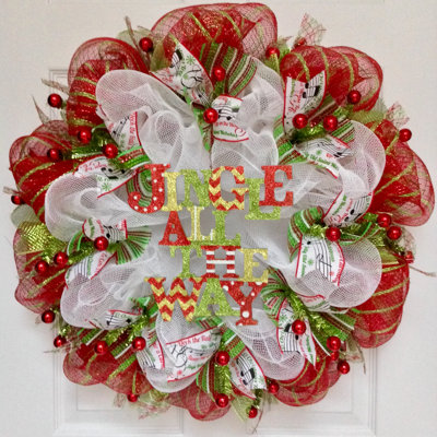 Couronne de Noël jingle tout le chemin