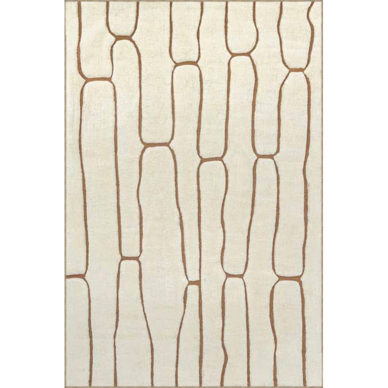 Tapis jaune lavable à la machine, Sous-tapis carré 3 pi 3 po inclus