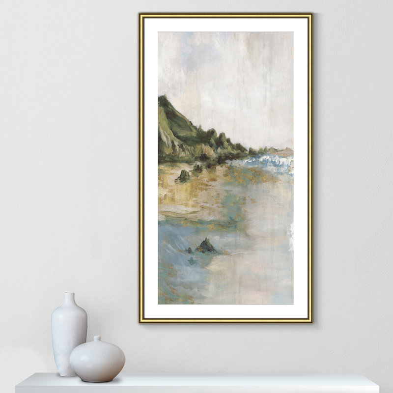 Impression «Tide’s Edge» par Casa Fine Arts, H 46,75 po x l 26,75 po x P 0,875 po, Reproduction encadrée avec passe-partout