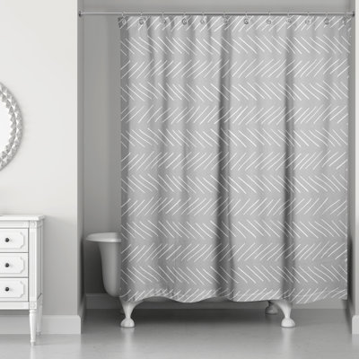 Rideau de douche géométrique simple