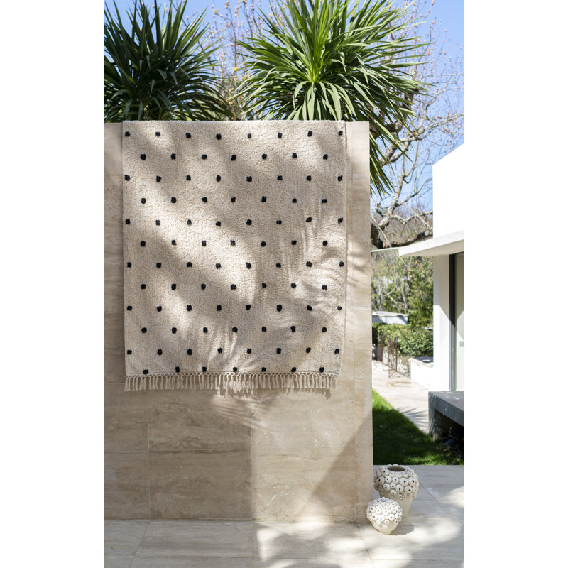 Hanbal Moroccan Hand Woven Area Rug, Rectangle 120 x 180cm