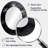 Exploring The Depths Of Black Marble IX - Abstract Oval Decorative Mirror On Metal-678957183