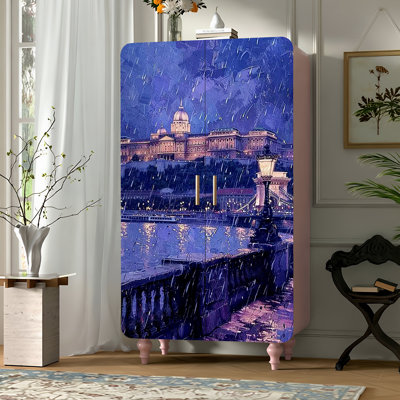 Household minimalist creative art wardrobe