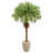 63'' Faux Palm Tree in Stone Planter