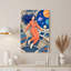 Art mural sur toile, astronaute en costume orange flottant dans des vaisseaux spatiaux-1599490678