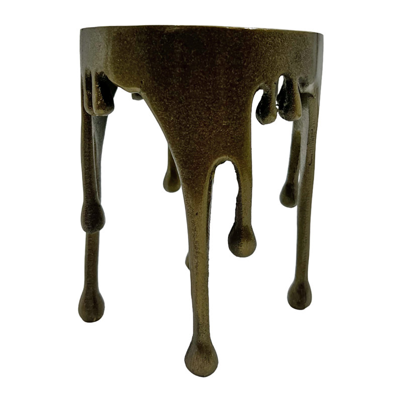 Aluminum Candlestick, 8'' H x 6'' W x 6'' D