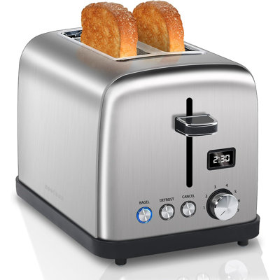 Toaster 2 Slice Stainless Steel 7 Shade Settings