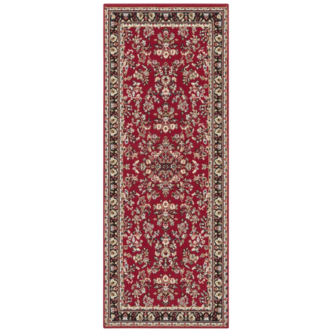 Zabul – Orient Teppich, Orientalisch, Wohnzimmer, Schlafzimmer, Esszimmer, Flur – Rot Beige Rosa