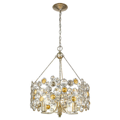 Mulholland 3 - Light Dimmable Drum Chandelier