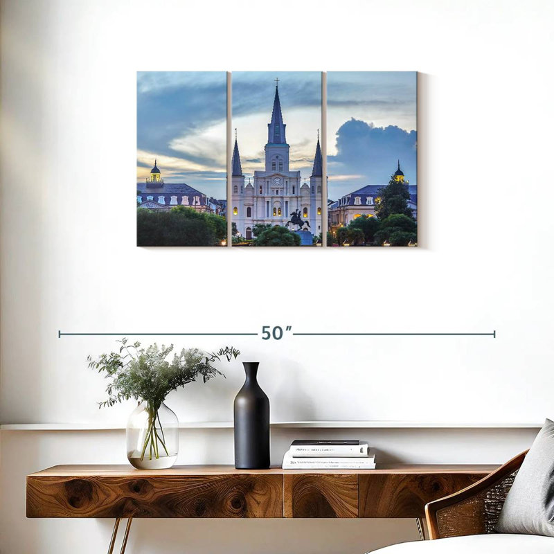 Sebbie Palatial St. Louis Cathedral, 20" H x 33" W