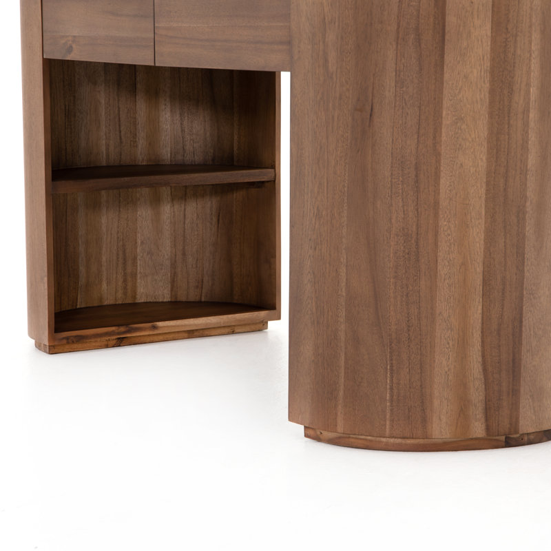 Pilar Writing Desk, Caramel Brown