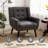 Tufted Upholstered Wide Back Armchair（Set of 2）-412486729