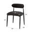 Chaise d'appoint confortable avec structure en métal robuste et revêtement en lin doux-812306884