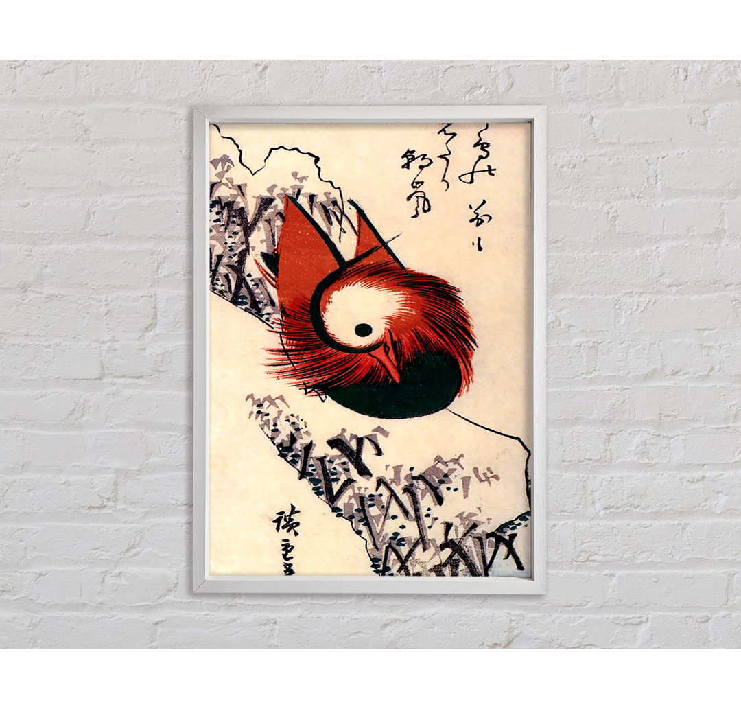 Hiroshige Mandarin Ente - Einzelner Bilderrahmen Kunstdrucke auf Leinwand