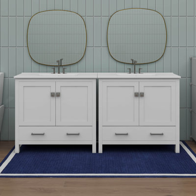 Meuble-lavabo 72 po avec évier en céramique