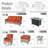 Harper Outdoor 7 Piece Patio Furniture With Fire Pit Table,wicker Conversation Set With Swivel Chairs, Comfy Deep Sofa With Ottoman For Outside Porch Balcony Backyard Pool-1070991387