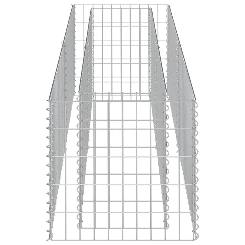Jardinière surélevée Gabion, H 19,7 po x l 70,9 po x P 19,7 po