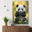 Art mural en verre trempé Panda-325328034