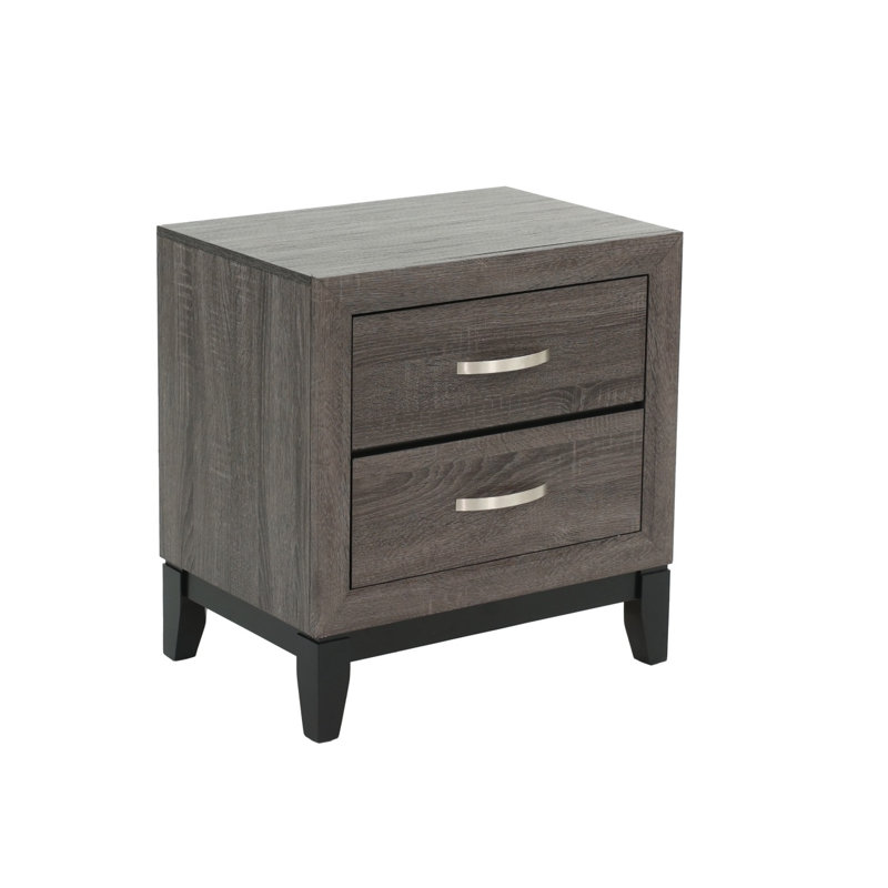 Table de chevet 1 pièce, Gris
