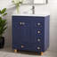 Meuble-lavabo simple 30 po avec plateau en céramique