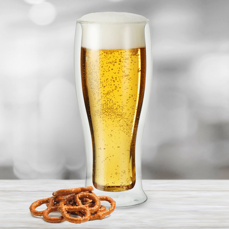 Ensemble de 2 pièces 14 oz OGGI Ensemble de verres en verre Pilsner