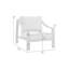 Chaise de salle à manger en aluminium pour l'extérieur résistante aux intempéries