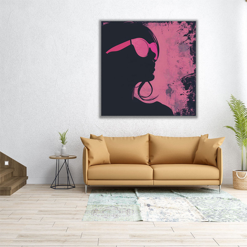 «Pink Lady», reproduction d'art sur toile, H 20 po x l 20 po