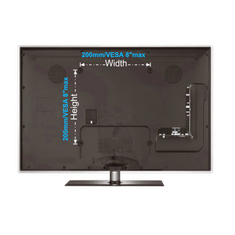 Support mural noir inclinable pouvant supporter jusqu'à 66 lb