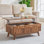 Table basse à plateau relevable 39,4 "avec rangement