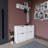 Modern Shoe Cabinet, Matte White, 47.4 x 31.2 x 11.8 inches | 100% Melamine Coated Particle Board, Thickness: 0.7 inches | Numerous Shelves, Wall-Mountable Design, Stylish Storage Solution for Entryway & Home
