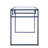 Rectangular Desk With Blue And Supply Container Writing Robust Shelf