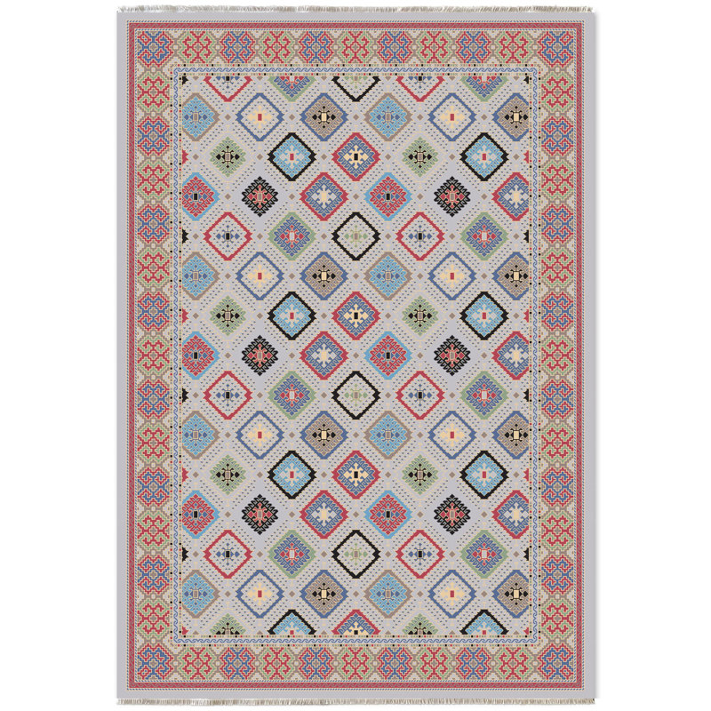 Tapis Zyir avec envers antidérapant, Tapis de couloir 3 pi 4 po x 9 pi 11 po