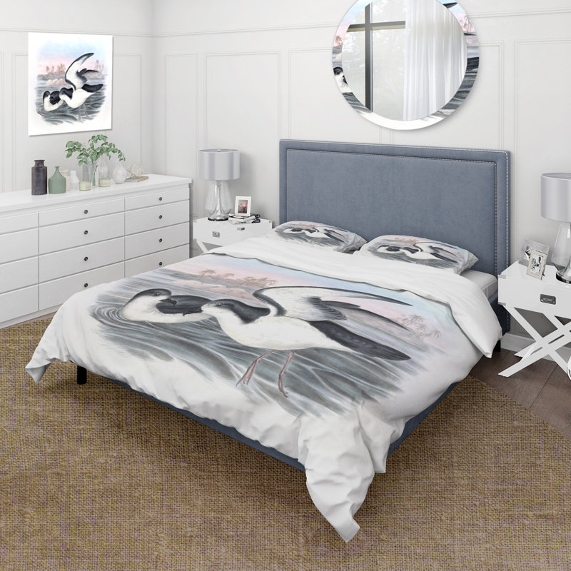 Ensemble de housse de couette Traditional Vintage Birds X - Polyester microfibre