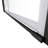 Pivot Shower Door With Smooth - 1/4" Tempered Glass Matte Black 36000 Times Open-Close