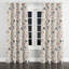 Rideaux Modern Window - rideau à œillets à motif floral bleu Boho - 1 panneau-1372414319-1372414317