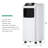 8000 BTU Portable Air Cooler with Built-in Dehumidifier and Remote Control