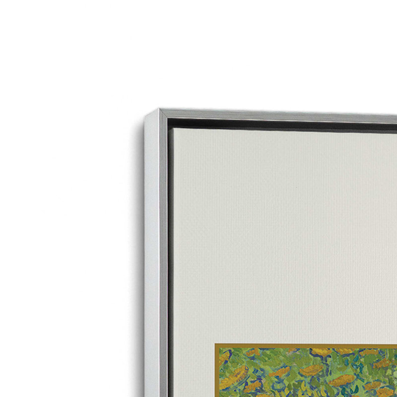 Van Gogh's Irises, reproduction sur toile dans un cadre, H 12,75 po x l 8,75 po, Chrome poli