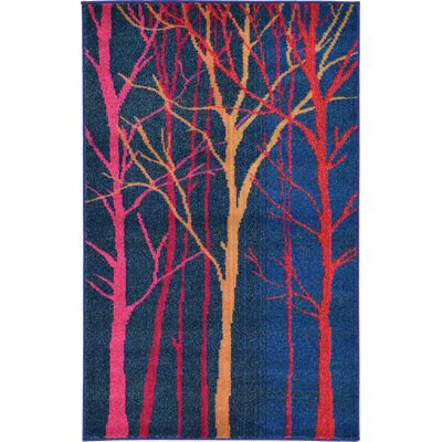 Glenarden Washable Abstract Indoor Rug