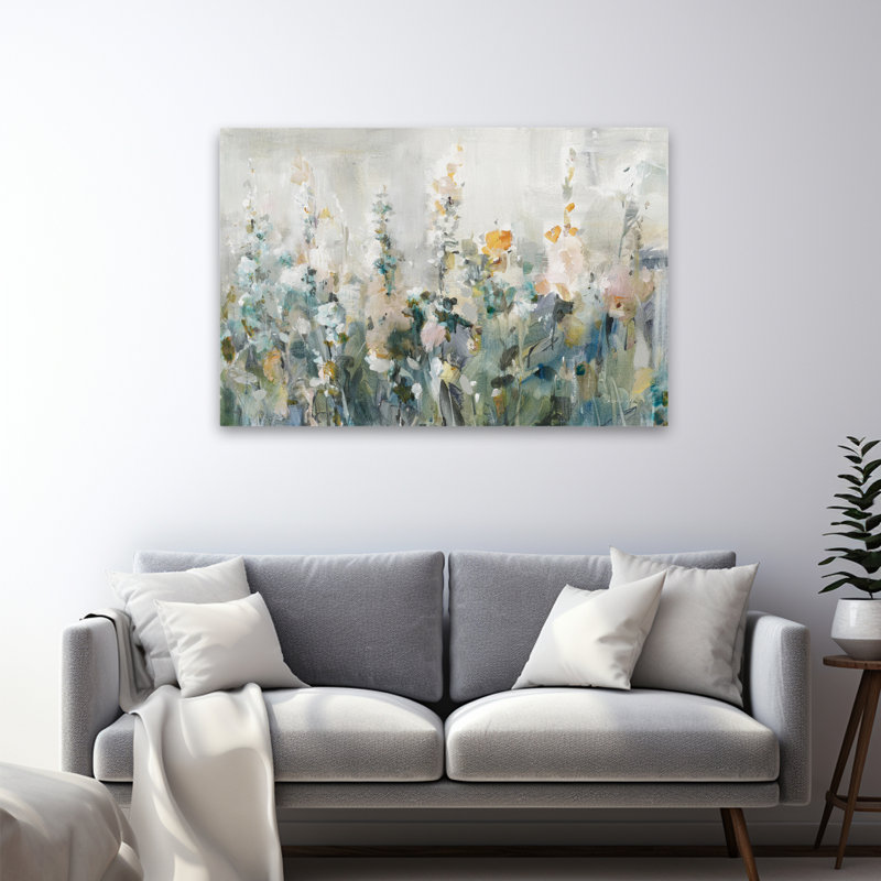 Abstrait - jardin rustique neutre, H 32 po x l 48 po