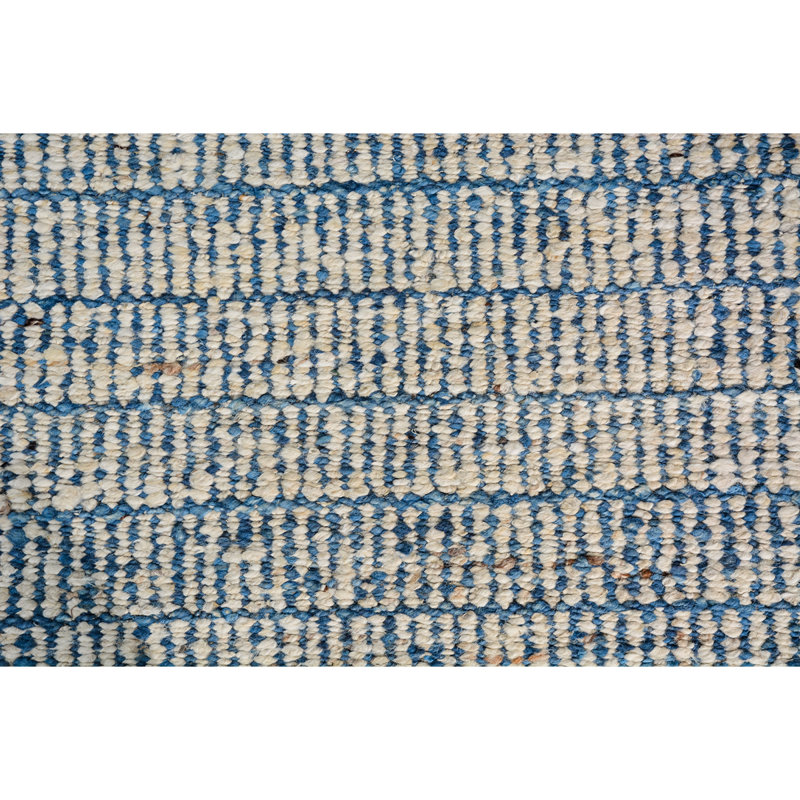 Wool Striped Area Rug, Rectangle 10' x 14'